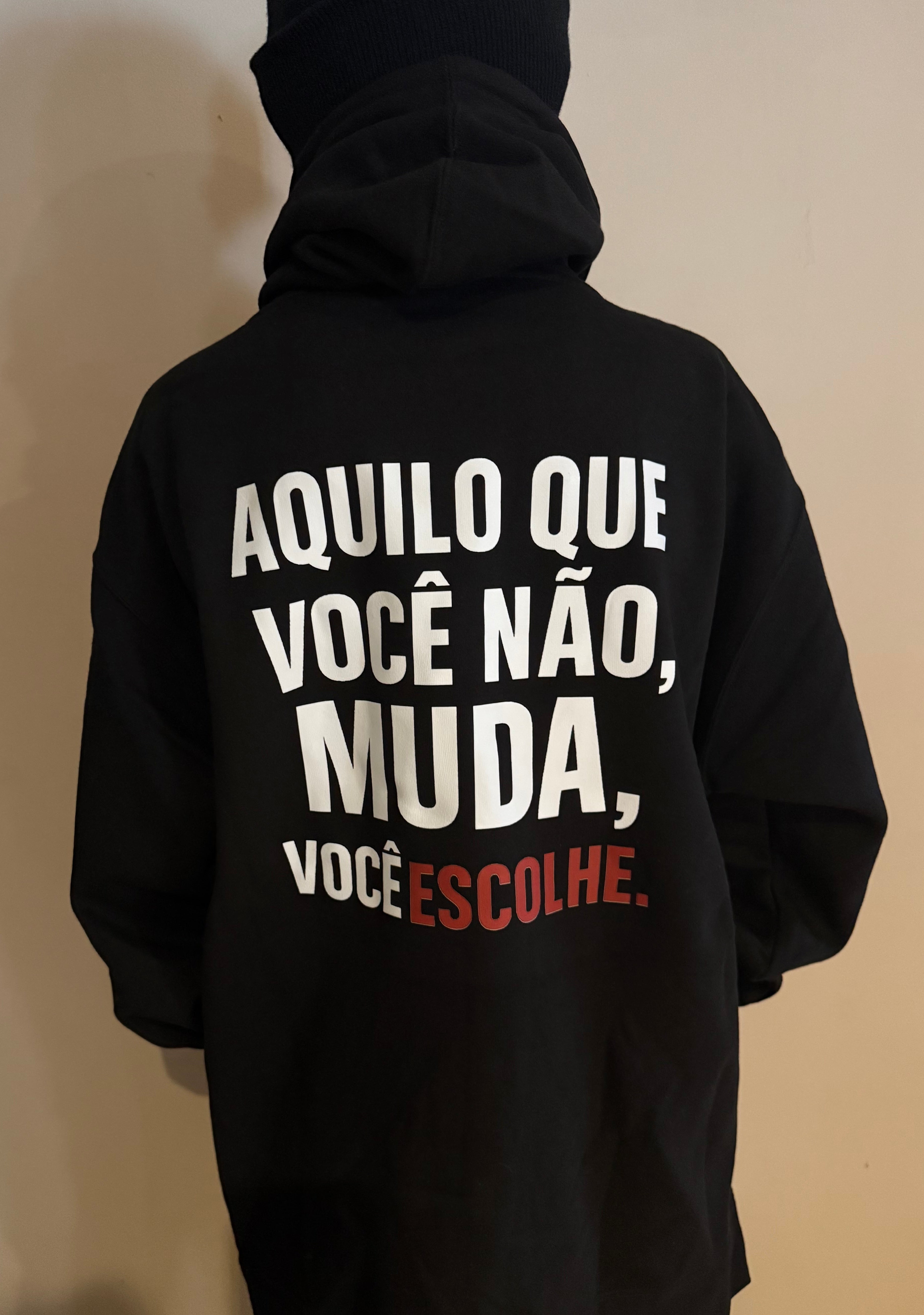 Hoodie Black / Voce escolhe side Logo