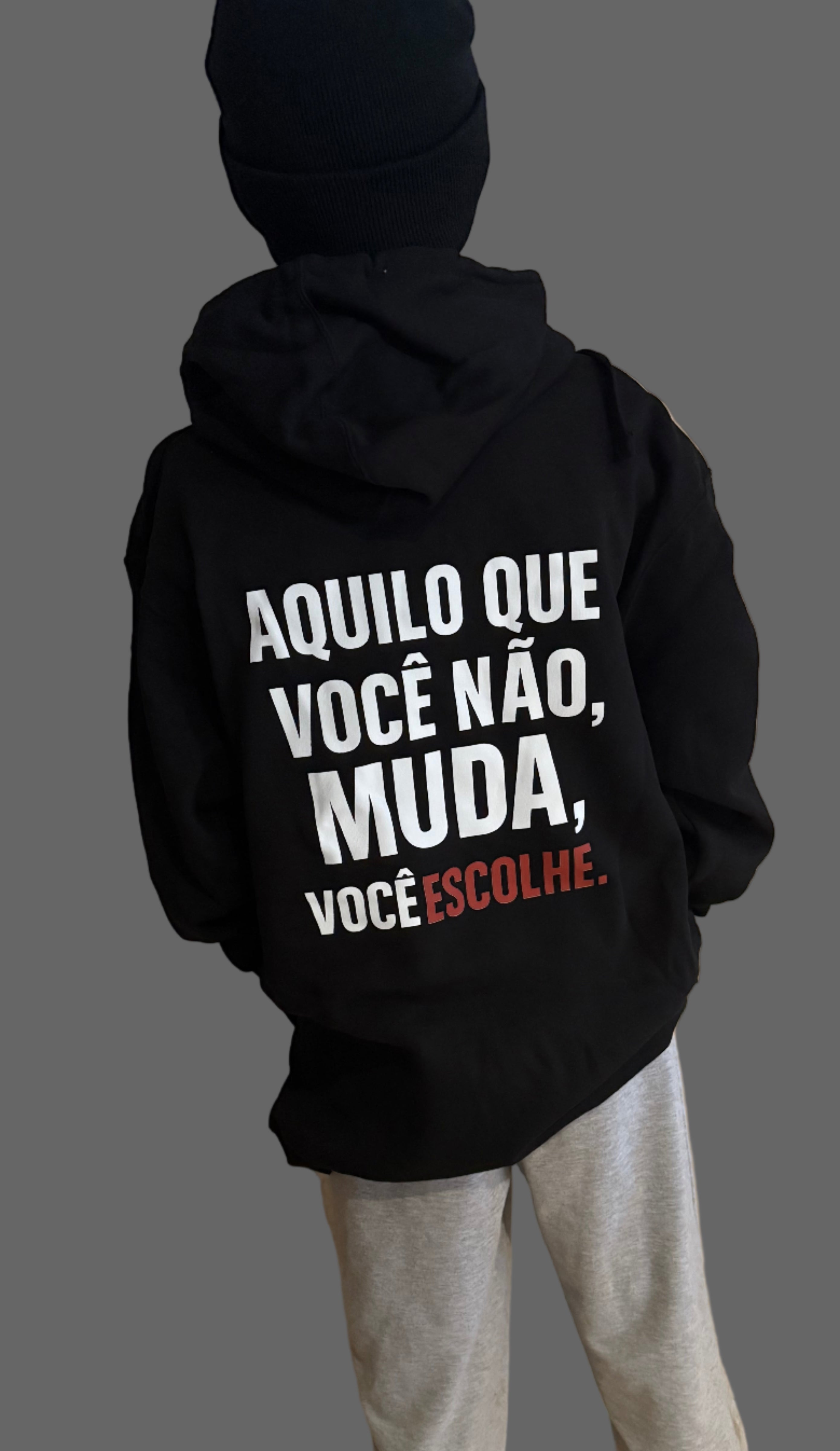 Hoodie Black -  Projeto Eu centralizado/Voce escolhe